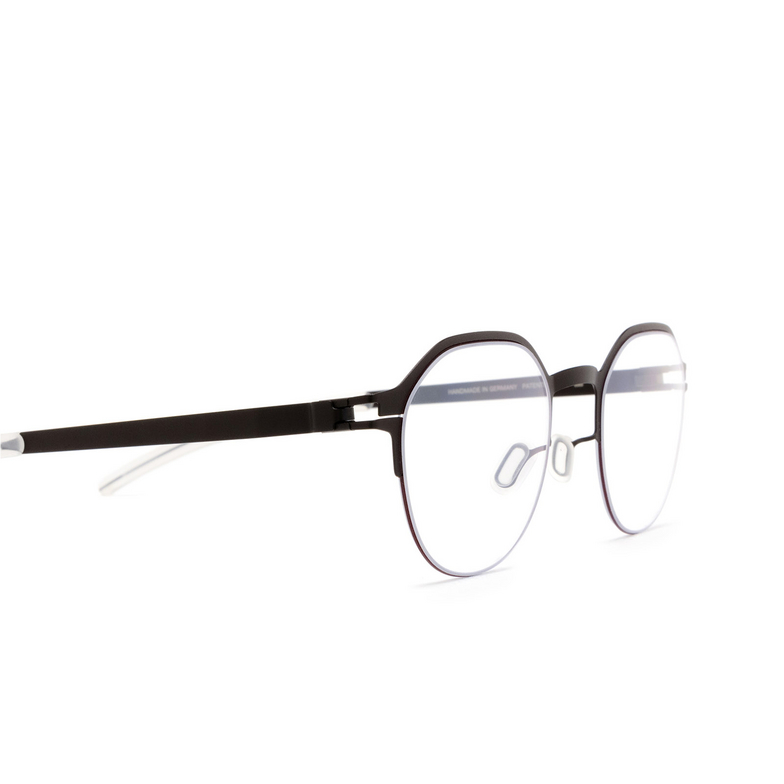 Mykita DORIAN Eyeglasses 541 ebony brown/cranberry - 3/4