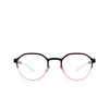 Mykita DORIAN Eyeglasses 542 navy/rusty red - product thumbnail 1/4