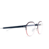 Mykita DORIAN Eyeglasses 542 navy/rusty red - product thumbnail 3/4