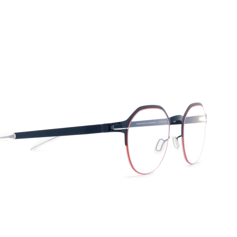 Mykita DORIAN Eyeglasses 542 navy/rusty red - 3/4