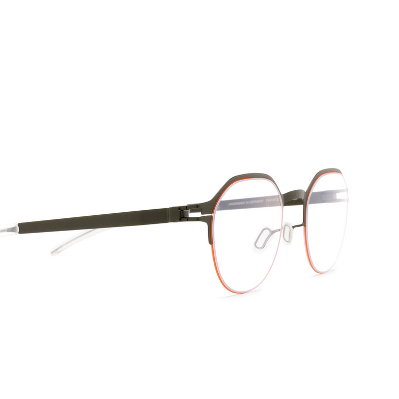 Mykita DORIAN Eyeglasses 625 camougreen/tangerine - 3/4