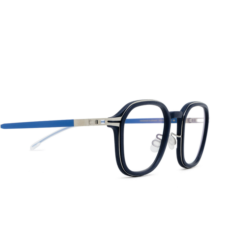 Mykita FIR Eyeglasses 628 mhl3-navy/shiny silver/yale bl - 3/4