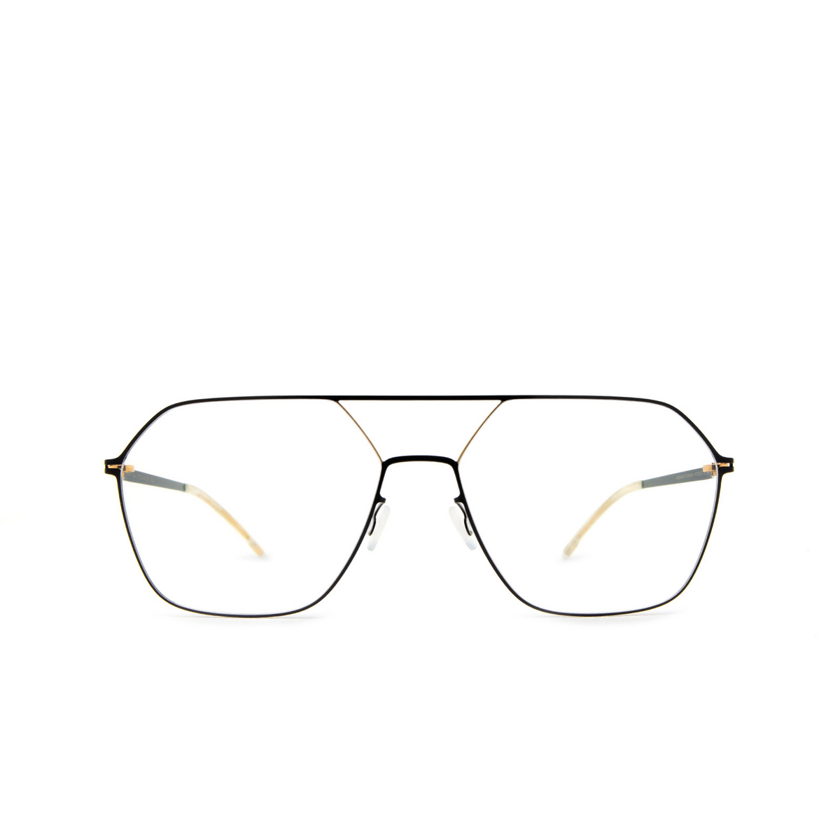 Mykita JELVA Eyeglasses 167 Gold/Jet Black - front view