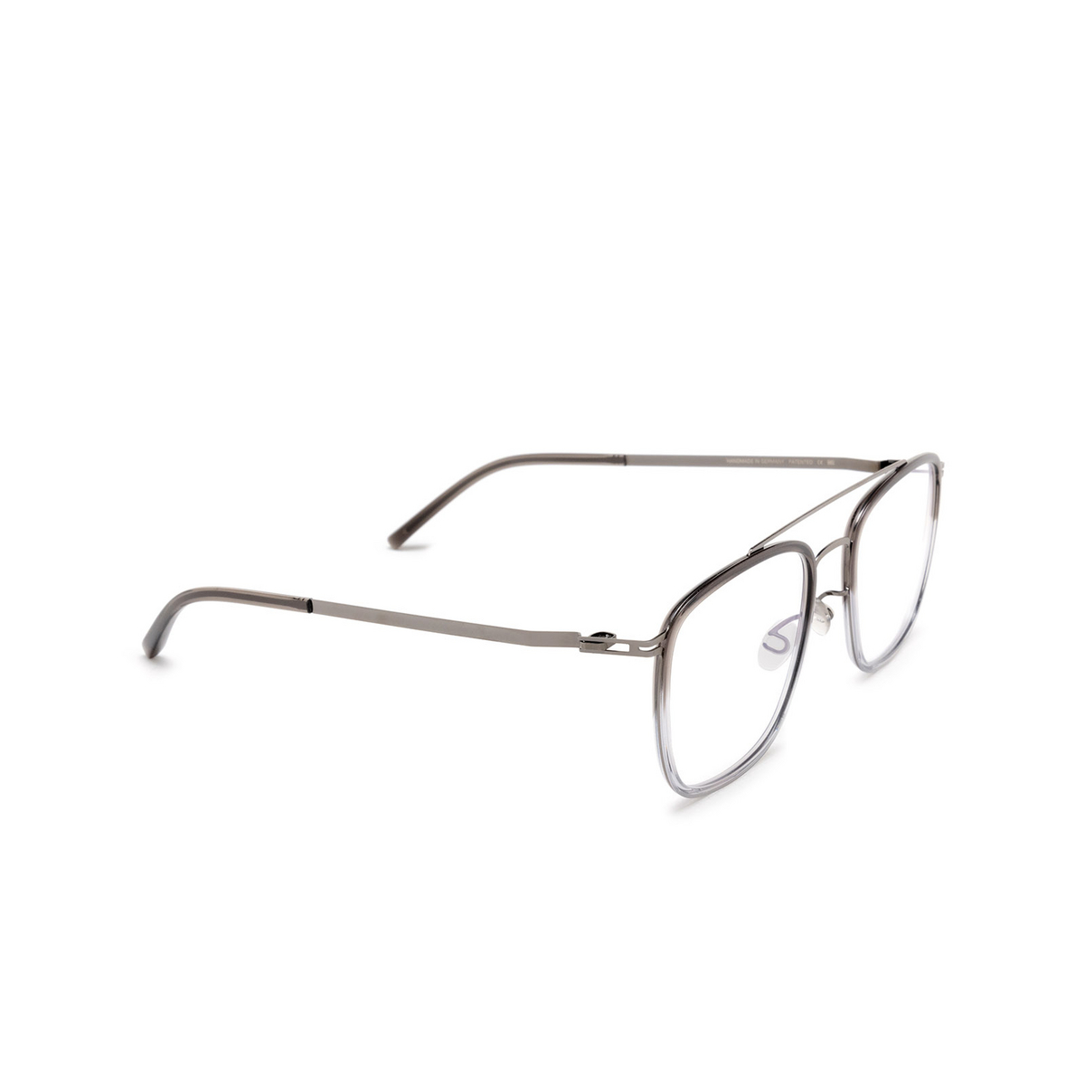 Mykita JEPPE Eyeglasses 899 A54 Shiny Graphite/Grey Gradie - three-quarters view