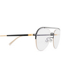 Mykita MISAKO Eyeglasses 639 black/glossy gold - product thumbnail 3/4