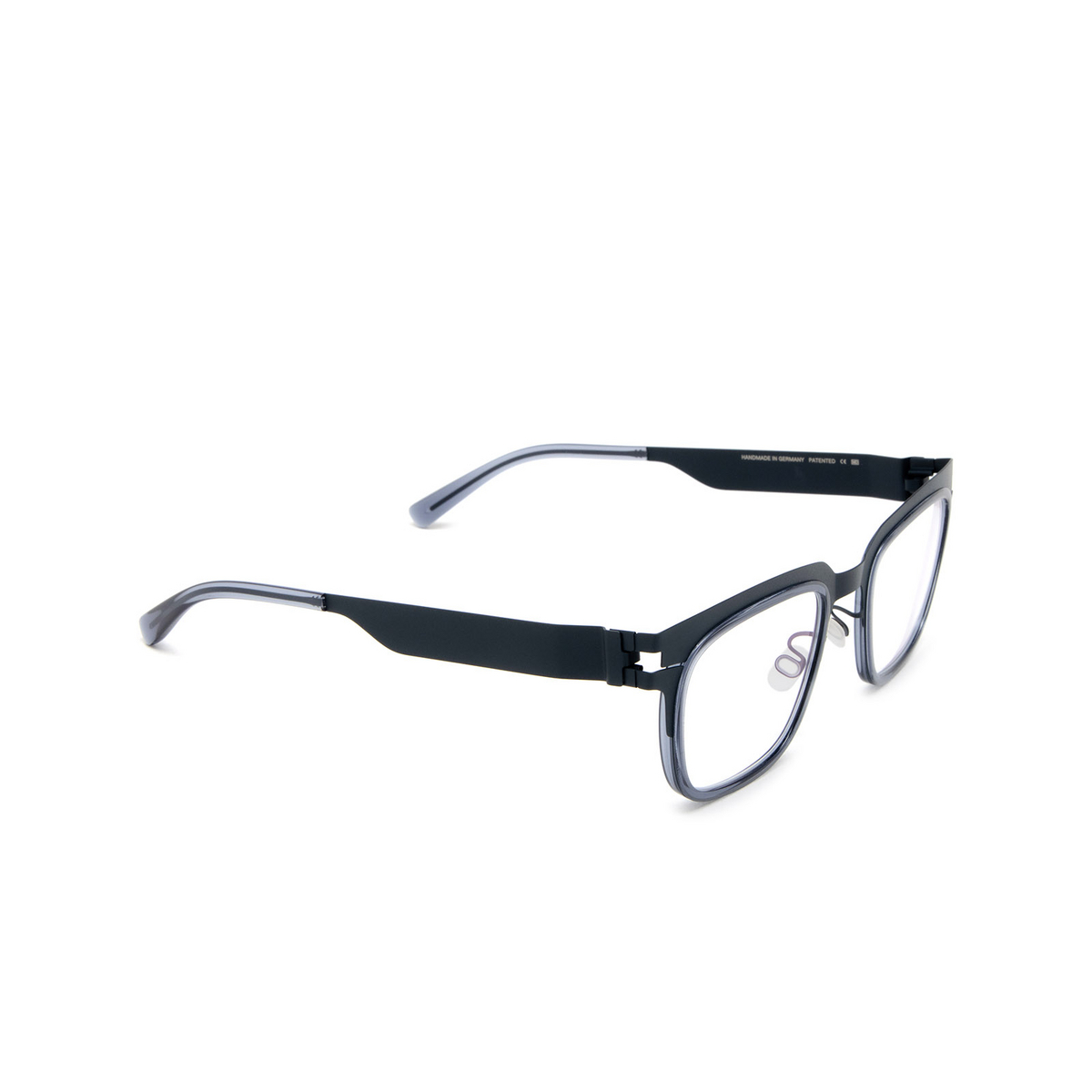 Mykita RAYMOND Eyeglasses 712 A62 Indigo/Deep Ocean - three-quarters view