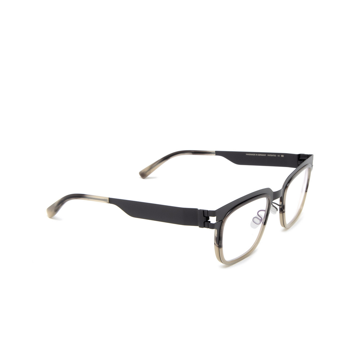 Mykita RAYMOND Eyeglasses 795 A79 Storm Grey/Striped Grey Gr - three-quarters view