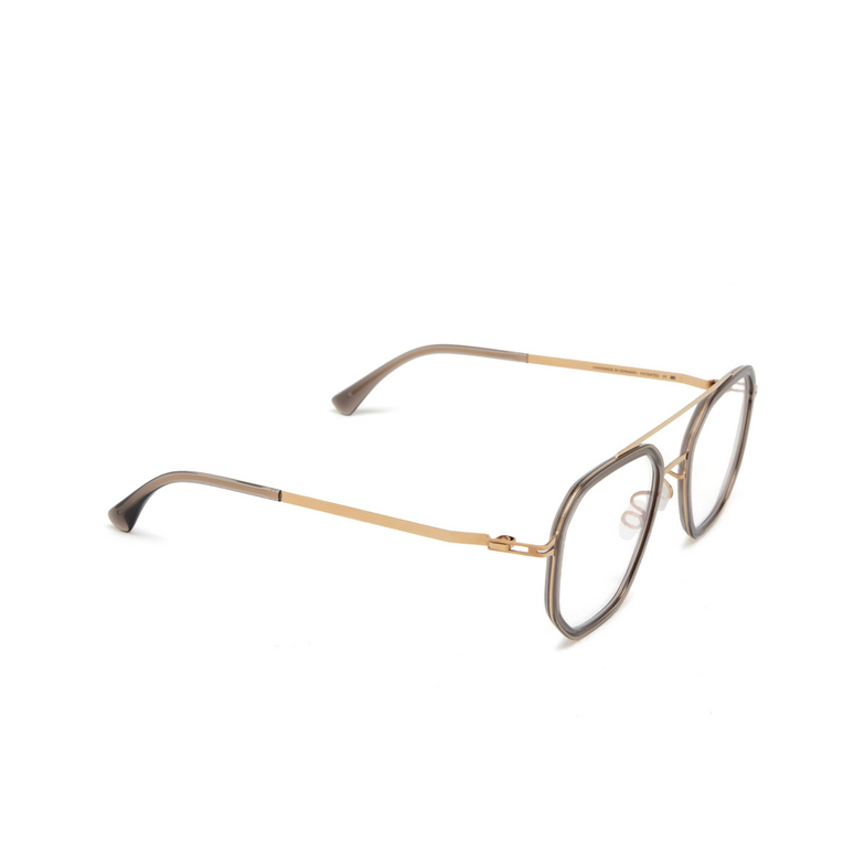 Mykita SATU Eyeglasses 653 a83-champagne gold/clear ash - 2/4