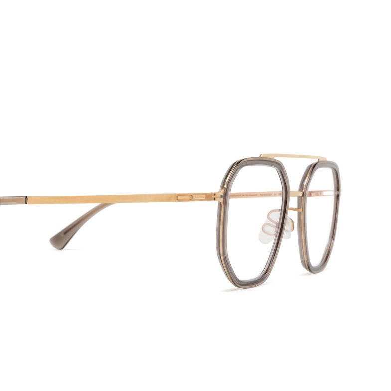 Mykita SATU Eyeglasses 653 a83-champagne gold/clear ash - 3/4