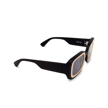Mykita STUDIO13.1 Sunglasses 366 ma2 pitch black/sand - three-quarters view