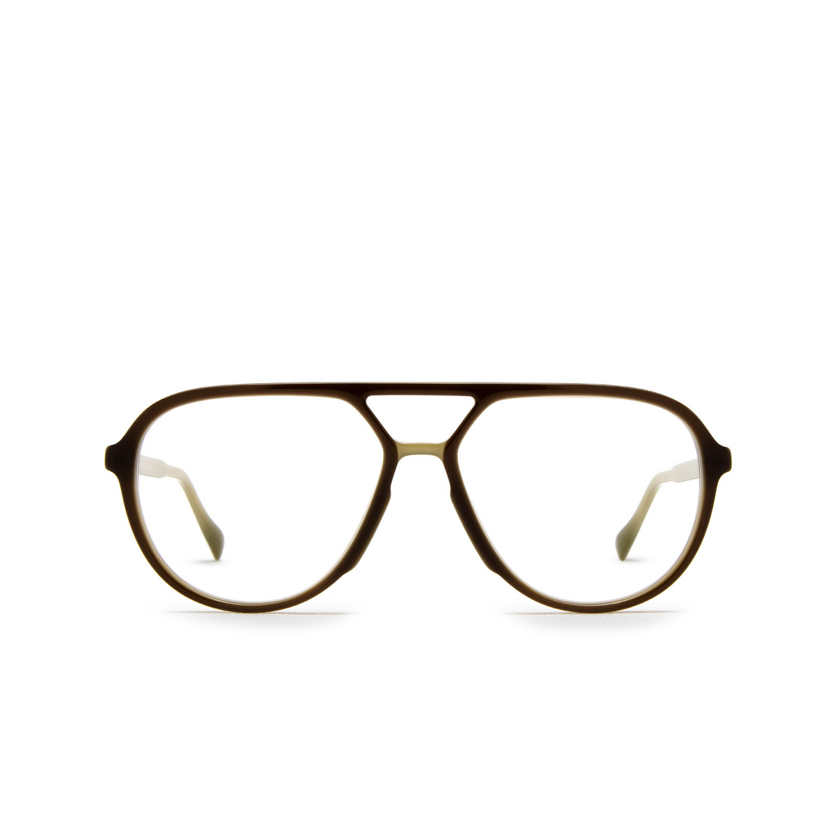 Mykita SURI Eyeglasses 784 C167 Green Dark Brown/Silk Gol - front view