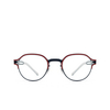 Mykita VAASA Eyeglasses 542 navy/rusty red - product thumbnail 1/4