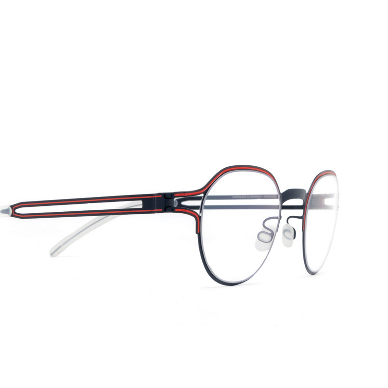 Mykita VAASA Eyeglasses 542 navy/rusty red - 3/4