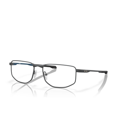 Oakley ADDAMS Eyeglasses 301203 satin light steel - three-quarters view