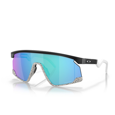 Oakley BXTR Sunglasses 928003 matte black - three-quarters view