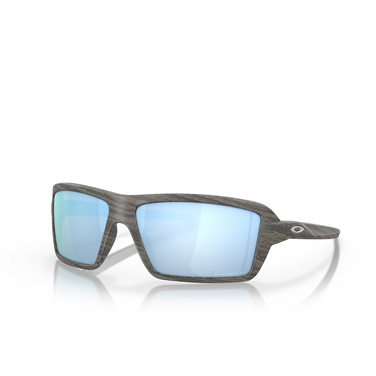 Oakley CABLES Sunglasses 912906 woodgrain - three-quarters view