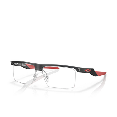 Lunettes de vue Oakley COUPLER 805303 satin light steel - Vue trois quarts