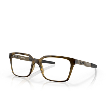 Oakley DEHAVEN Eyeglasses 805403 satin brown tortoise - three-quarters view