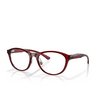 Oakley DRAW UP Eyeglasses 805703 polished transparent brick red - product thumbnail 2/4