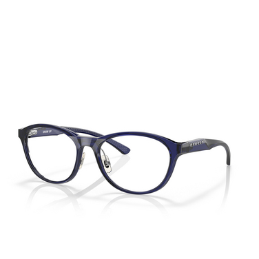 Oakley DRAW UP Eyeglasses 805704 polished ice blue - three-quarters view