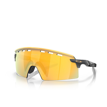 Oakley ENCODER STRIKE VENTED Sunglasses 923506 matte carbon - three-quarters view