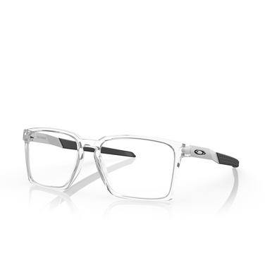 Oakley EXCHANGE Eyeglasses 805503 polished clear - three-quarters view