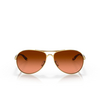 Occhiali da sole Oakley FEEDBACK 407941 polished gold - anteprima prodotto 1/4