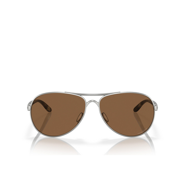 Oakley FEEDBACK Sunglasses 407947 satin chrome - front view