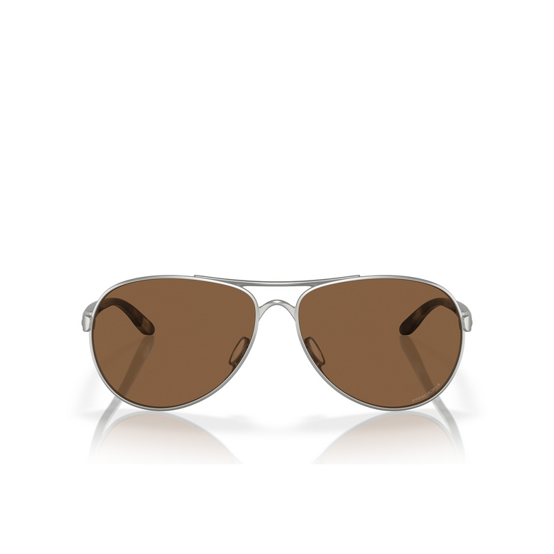 Oakley FEEDBACK Sunglasses 407947 satin chrome - 1/4