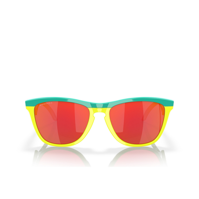 Oakley FROGSKINS HYBRID Sunglasses 928902 celeste / tennis ball yellow - 1/4