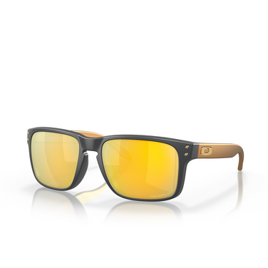 Oakley HOLBROOK Sunglasses 9102W4 matte carbon - three-quarters view