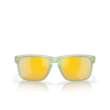 Lunettes de soleil Oakley HOLBROOK 9102Y0 dark jade opaline - Vue de face