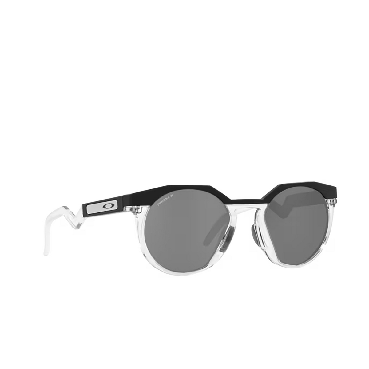 Oakley HSTN Sunglasses 924205 Matte Black - three-quarters view