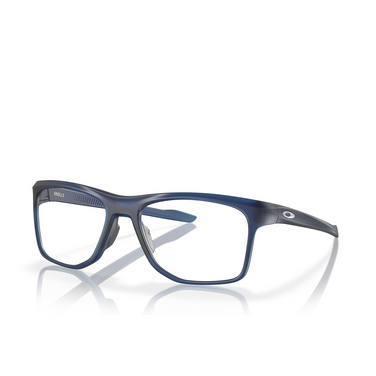 Oakley KNOLLS Eyeglasses 814403 satin trans blue - three-quarters view