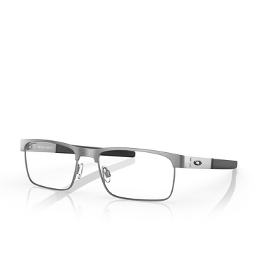 Oakley METAL PLATE TI Eyeglasses 515303 satin brushed chrome - three-quarters view