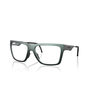 Lunettes de vue Oakley NXTLVL 802807 matte dark silver / blue colorshift - Vue trois quarts