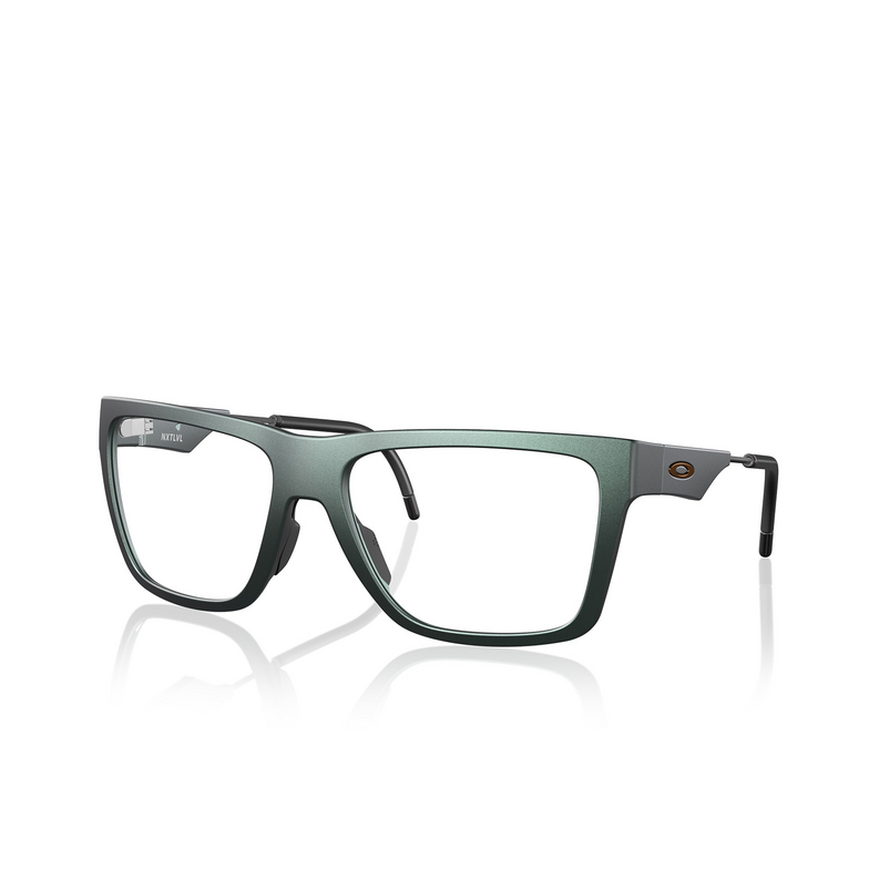 Oakley NXTLVL Eyeglasses 802807 matte dark silver / blue colorshift - 2/4
