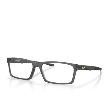 Oakley OVERHEAD Eyeglasses 806002 satin grey smoke - three-quarters view