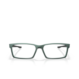 Occhiali da vista Oakley OVERHEAD 806004 matte dark silver / blue colorshift