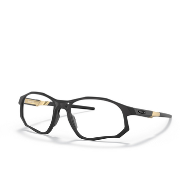 Oakley Eyeglasses 817104 satin black - three-quarters view