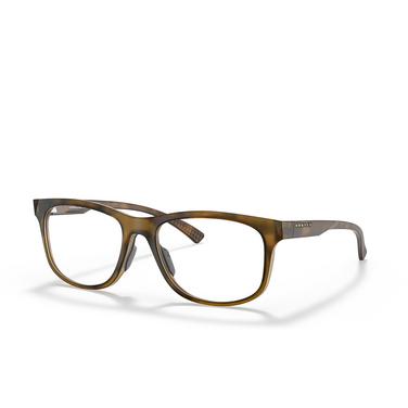 Lunettes de vue Oakley LEADLINE RX 817502 satin brown tortoise - Vue trois quarts