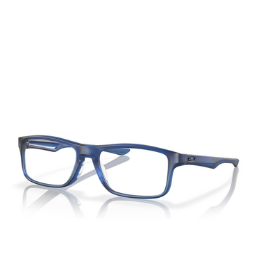 Oakley PLANK 2.0 Eyeglasses 808116 matte translucent blue - three-quarters view