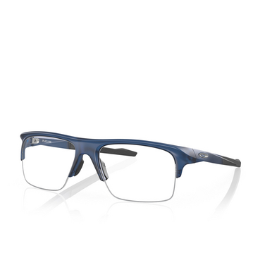 Occhiali da vista Oakley PLAZLINK 806104 matte translucent blue - tre quarti