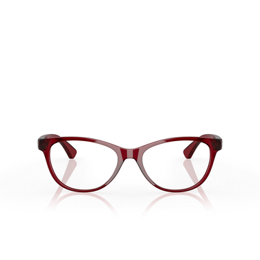 Lunettes de vue Oakley PLUNGELINE 814609 polished translucent brick red - Vue de face