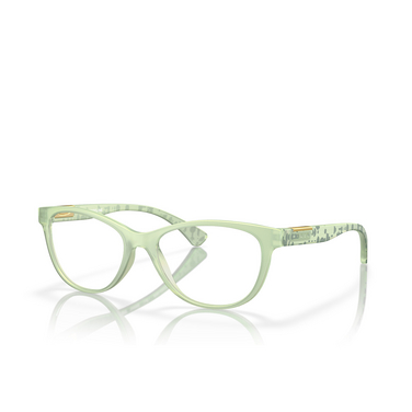 Oakley PLUNGELINE Eyeglasses 814610 matte dark jade opaline - three-quarters view