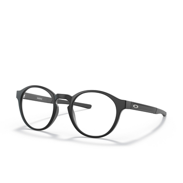 Oakley SADDLE Eyeglasses 816501 satin black - three-quarters view