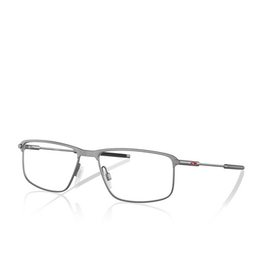 Oakley SOCKET TI Eyeglasses 501904 satin brushed chrome - three-quarters view