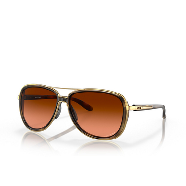 Oakley SPLIT TIME Sunglasses 412918 brown tortoise - three-quarters view
