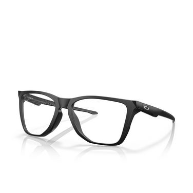 Oakley THE CUT Eyeglasses 805801 satin black - three-quarters view