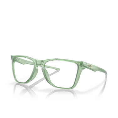 Oakley THE CUT Eyeglasses 805805 polished trans jade - three-quarters view